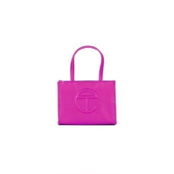 TELFAR’S SIGNATURE LOGO BAG Small Rose Shopper Bag IN BRIGHT PINK - Picture 2 of 8